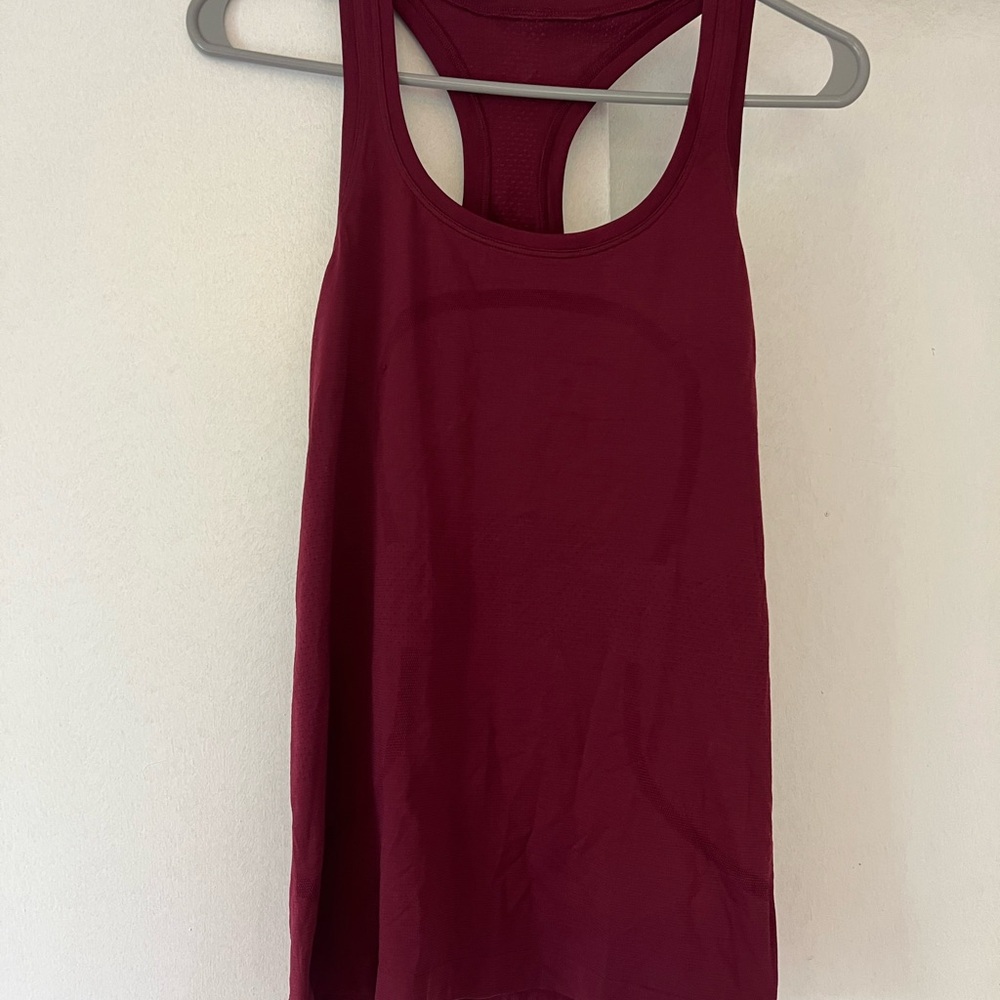 Lululemon Women's Burgundy Razorback Tank